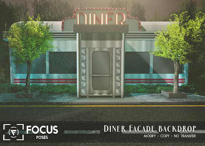 [ Focus Poses ] Diner Facade Backdrop