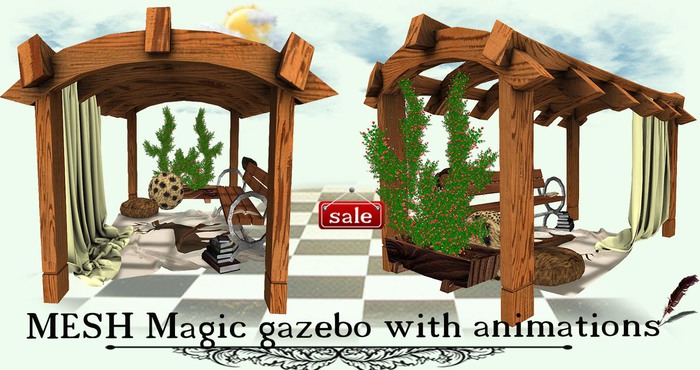 MESH Magic gazebo with animations