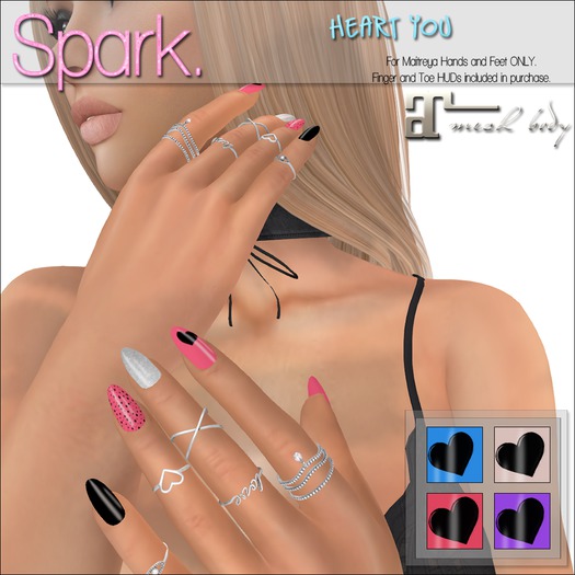 SPARK. - Nails - Heart You *MAITREYA*