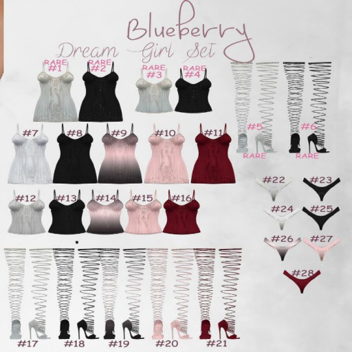 #4 Blueberry - Dream Girl - Top - RARE - Dreamy Black *M*