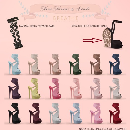 [BREATHE]-Setsuko Heels-Fatpack-Maitreya-RARE