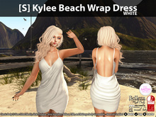 [S] Kylee Beach Wrap Dress White