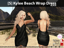 [S] Kylee Beach Wrap Dress Black