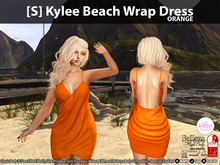 [S] Kylee Beach Wrap Dress Orange