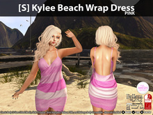 [S] Kylee Beach Wrap Dress Pink