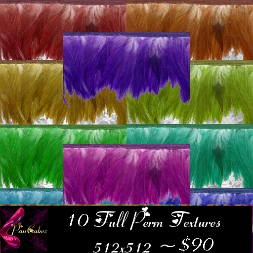 *PanCakez* Feather Fringe Textures - Set 3