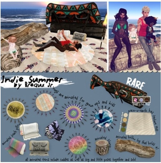 Indie Summer ~ Covered Log & HUD [Boxed] ~ Breaux Jr. RARE