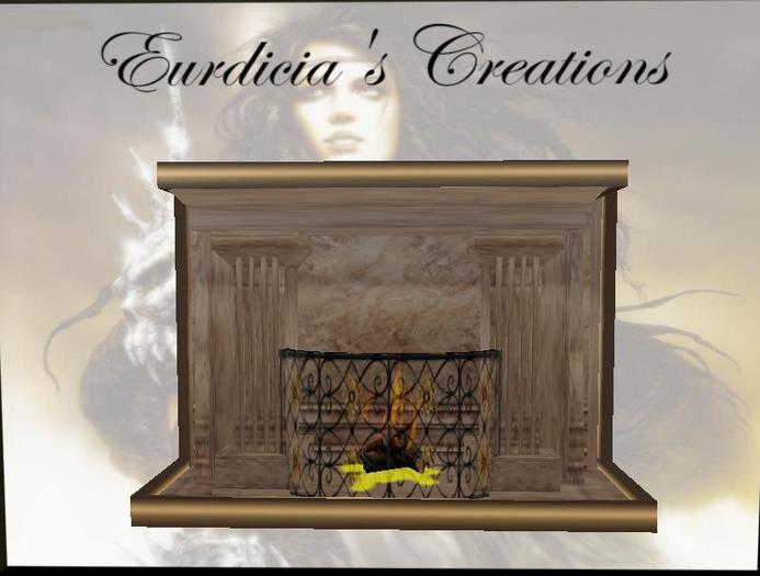 GOLD MARBLE FIREPLACE