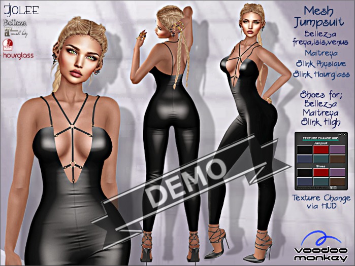 [VM] Jolee - Mesh Harness Jumpsuit Set DEMO