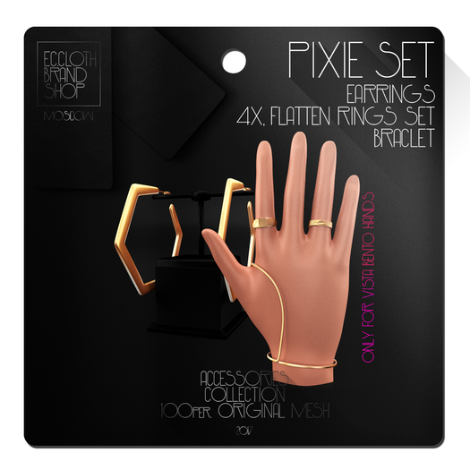 Ec.cloth - Pixie Accessories Set - Gold (add it)