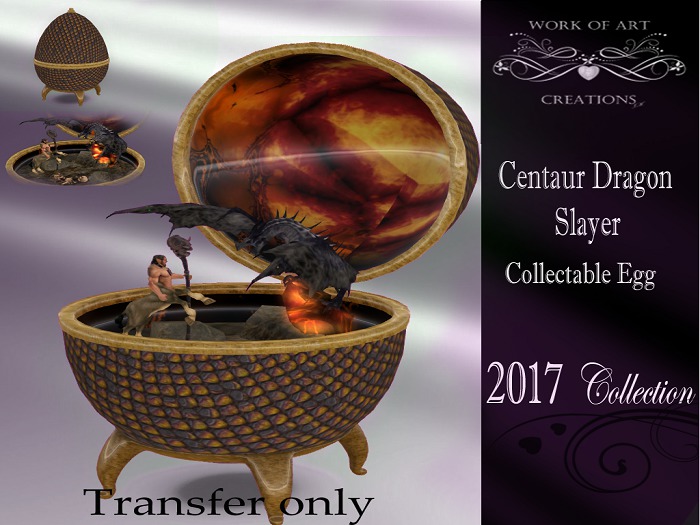 WOA Creations Centaur Dragon Slayer Collectable egg