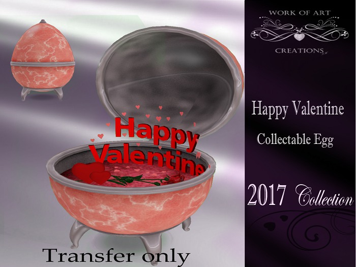 WOA Creations Happy Valentine Collectable egg