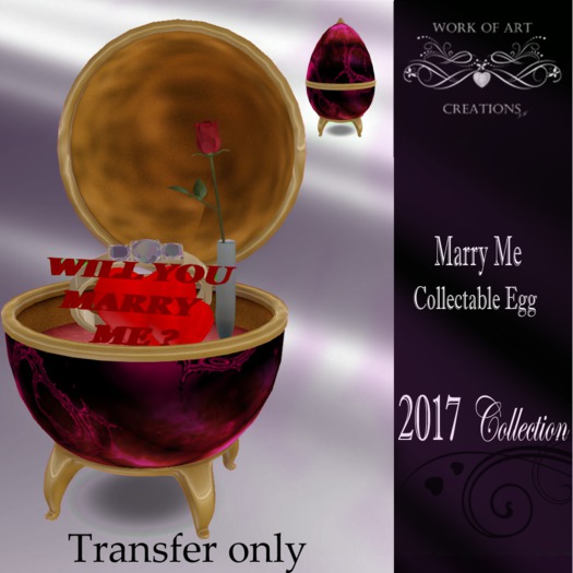 WOA Creations Marry Me Collectable egg