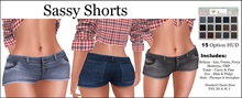 Nixxi Fashions - Sassy Shorts (15 Color HUD)