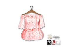 {amiable}Mesh Off-shoulder Lace-top02