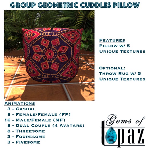 GoTC -  Group GEOMETRIC Cuddles Pillow