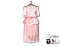 {amiable}Mesh Off-shoulder Lace-top One-piece02