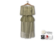 {amiable}Mesh Off-shoulder Lace-top One-piece07