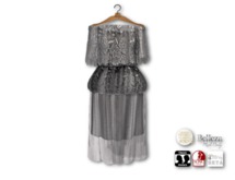 {amiable}Mesh Off-shoulder Lace-top One-piece08