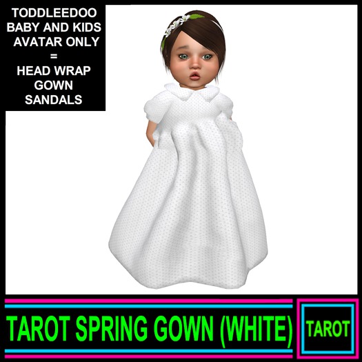 TAROT SPRING GOWN (WHITE)
