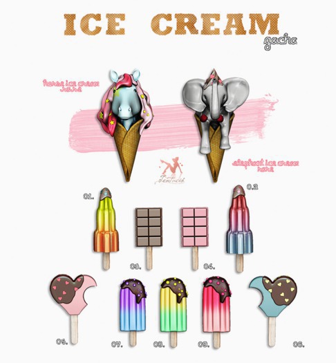 *Tentacio* Ice cream gacha. Elephant RARE