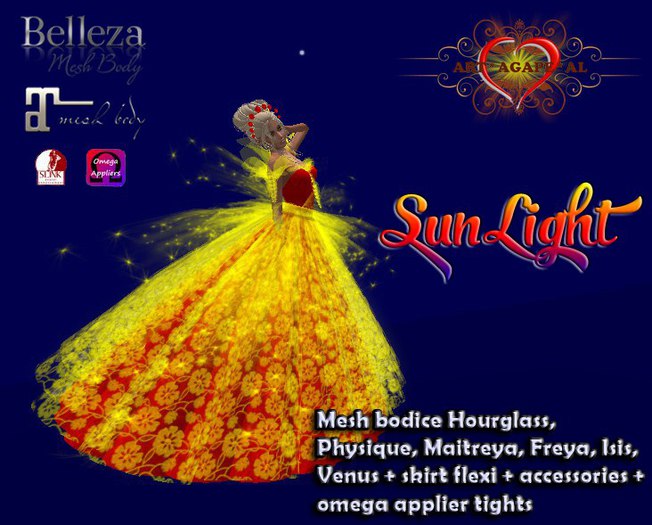 ART*AGAPE*AL Dress Sunlight