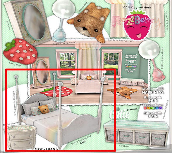 [RI] Beary Darling Bed RARE