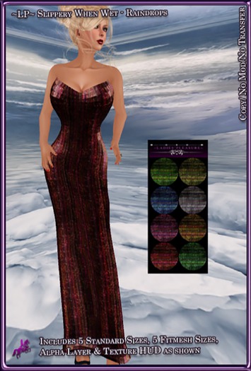 ~LP~ Slippery When Wet Formal Gown [BOXED] Raindrops