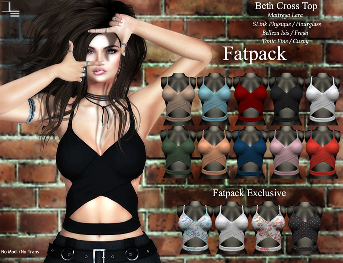 DE Designs - Beth Cross Top - Fatpack