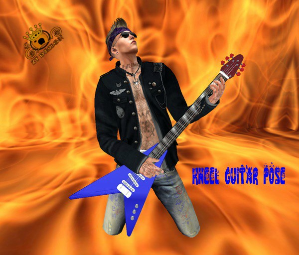 ZT kneel guitar pose( wear to unpack)