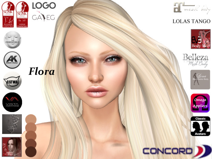 :::CONCORD::: FLORA Head / Body Appliers (All Tones)