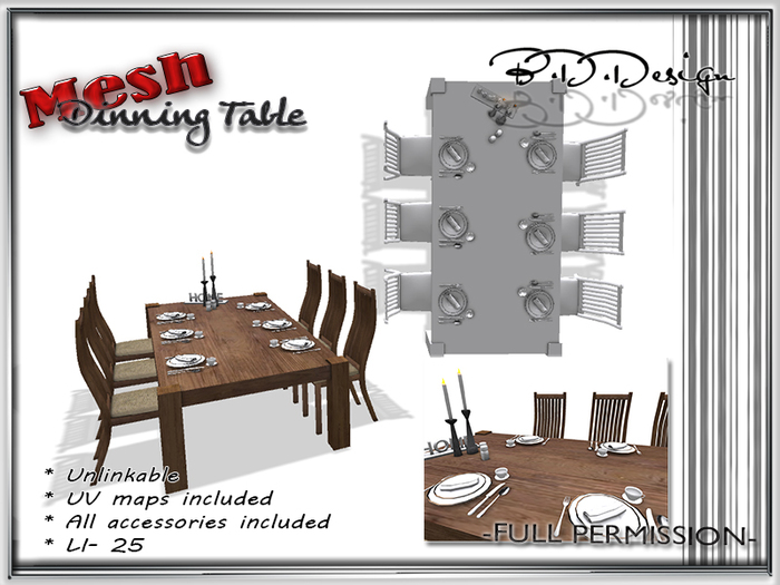 .::B.D.D::. FullPerm Mesh-Dinning table
