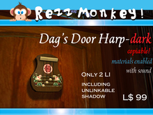 Dag's Door Harp Dark