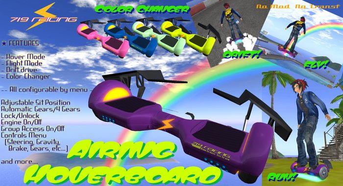 719 Racing - Airing Hoverboard (Wear to unpack)