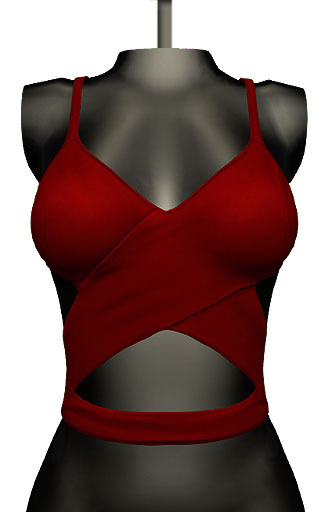 DE Designs - Beth Cross Top - Red