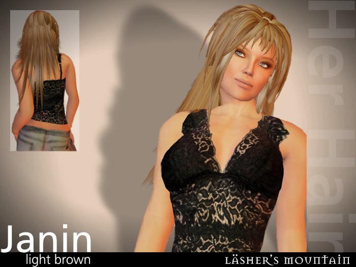 Light Brown JANIN Long Flexi HAIR With Fringe