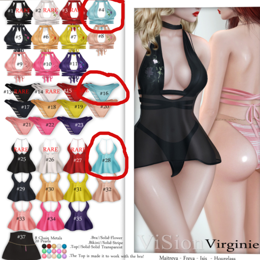 {ViSion} / Virginie  Blue SET 4+28+16