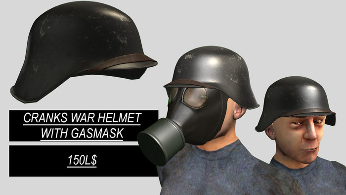 Cranks - War Helmet w/ Gasmask