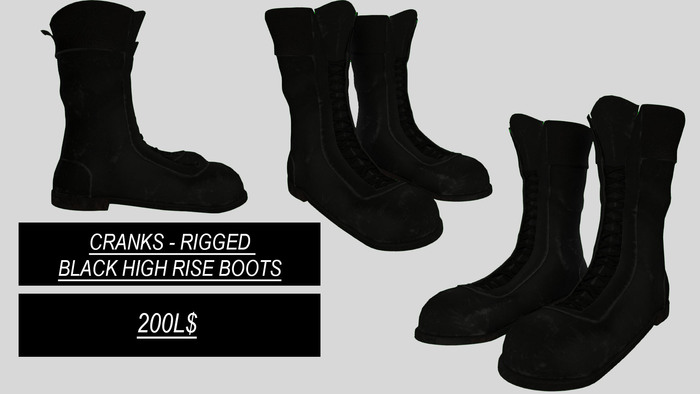 Cranks - High Rise Boots (Black)
