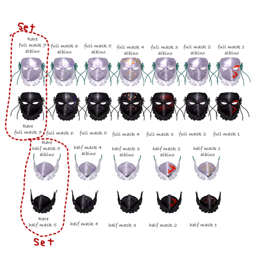 *N*Crow Half Mask 1 <box>