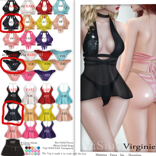 {ViSion} / Virginie  Dark Blue SET 5+17+29