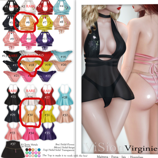 {ViSion} / Virginie Gold SET  6+18+30