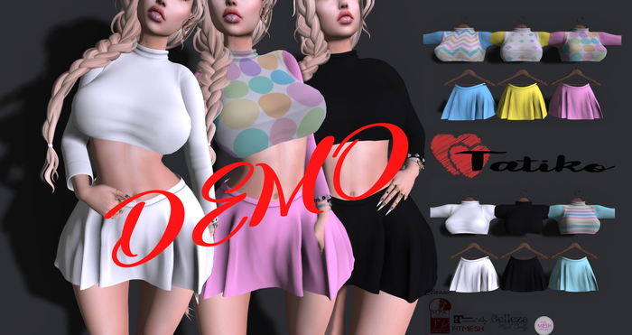-TATIKO- Shirt and Skirt Outfit DEMO