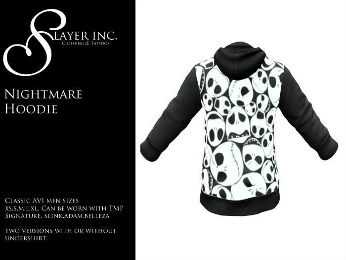 SLAYER Inc. Mens Nightmare Hoodie 