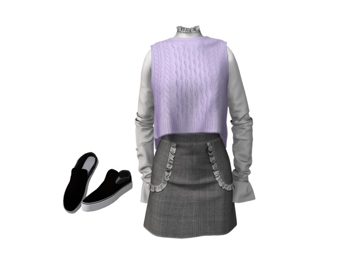DRESS 220 + SHOES #5 BOX
