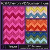 {L} Knit-Chevron V2-Summer Hues