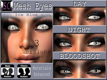 .:S.C:. Peepers - Ice Blue Mesh Eyes