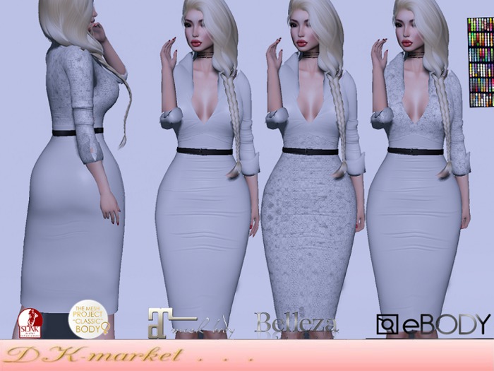 DK: PENCIL DRESS 3 MODELS 100 COLORS MAITREYA SLINK BELLEZA