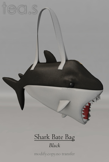 [tea.s] Shark Bate Bag - Black