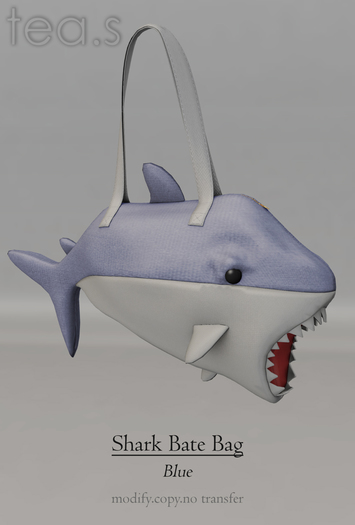 [tea.s] Shark Bate Bag - Blue